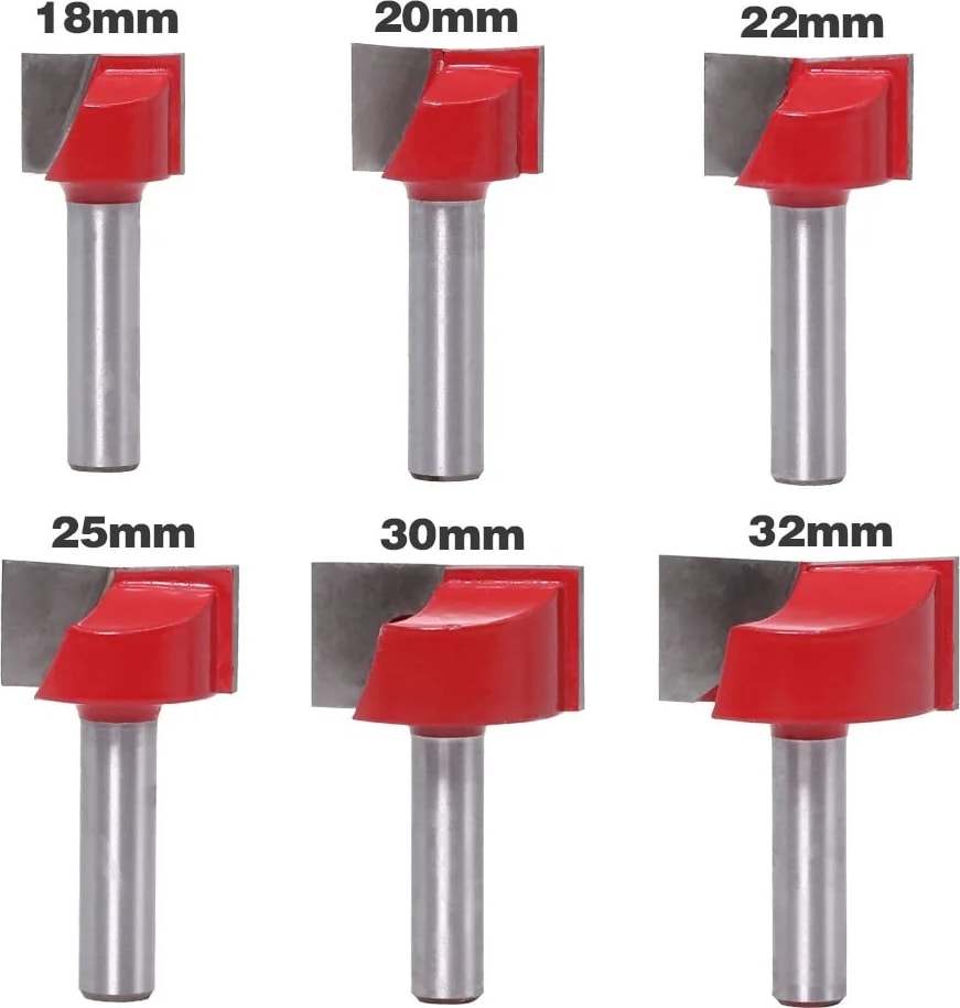 8X25 8mm Shank Temizleme Alt Freze Uçları Çapı Karbür Kesiciler Ahşap Araçları Freze Kesici Ağaç Işleme Yüzey Planya Yönlendirici (Yurt Dışından)