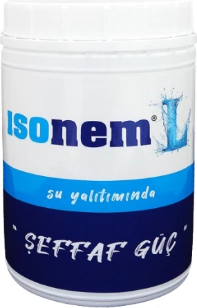 Isonem Su Yalıtım Boyası - Saf Akrilik, UV'ye Dayanıklı, Elastik Yapı, 1 kg, Profesyonel Kullanım için Şeffaf