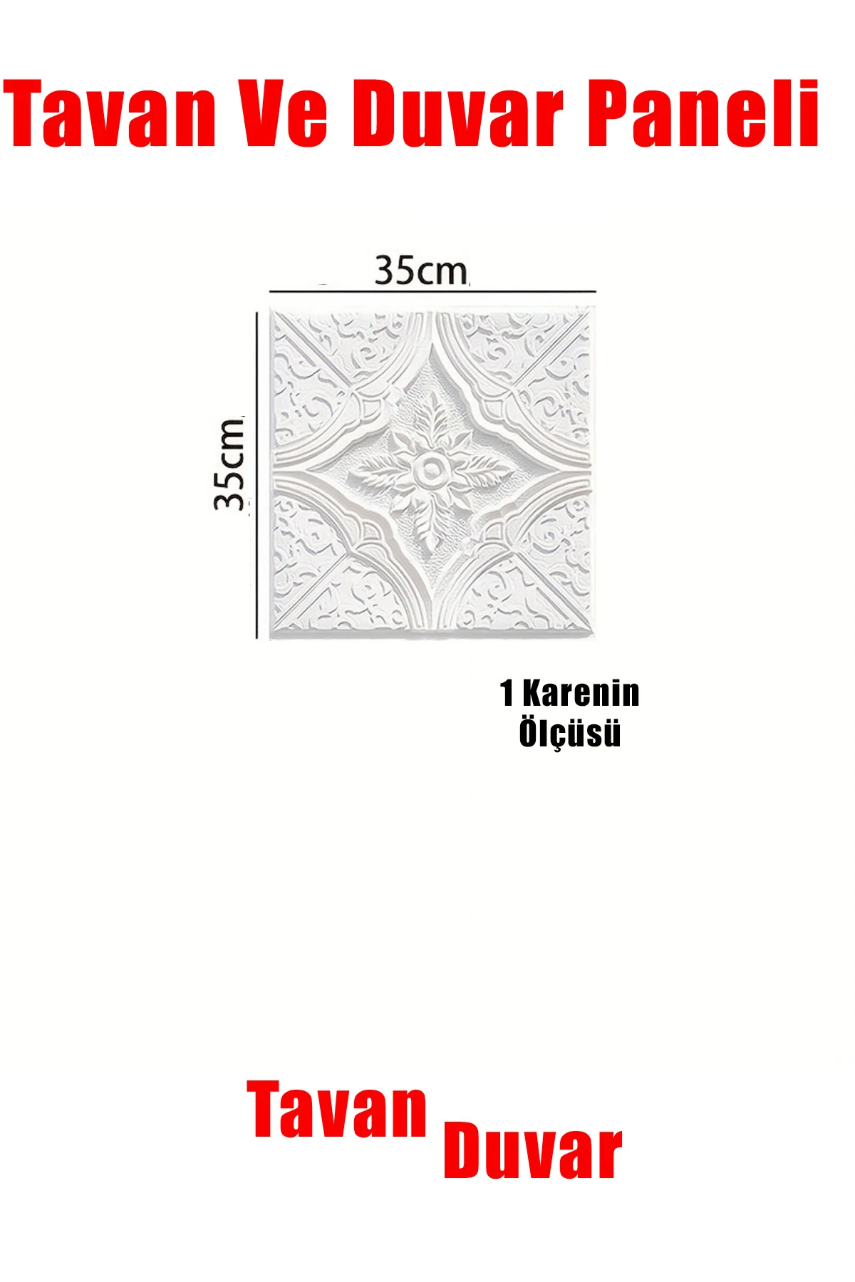 Beyaz 3d Kendinden Yapışkanlı Duvar Köpük Tavan Paneli, Tavan Kaplama Köpüğü 70x70cm 0,50m²