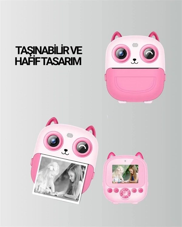 Anında Yazdıran Kamera – Çocuklara Uygun, Hafif ve Renkli