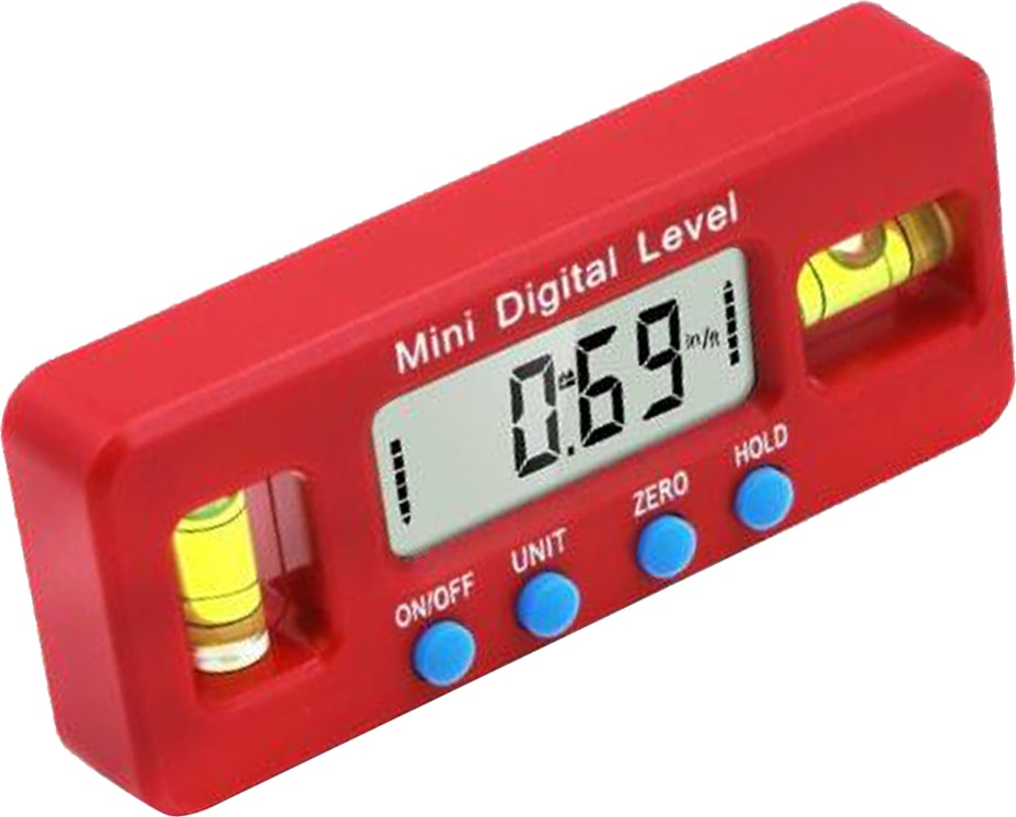 Mini Dijital Ruh Seviyesi Elektronik Dijital Seviye Iletki Ekranı Verilerin Kolay Görüntülenmesi Için 360 Derece Ölçümü
