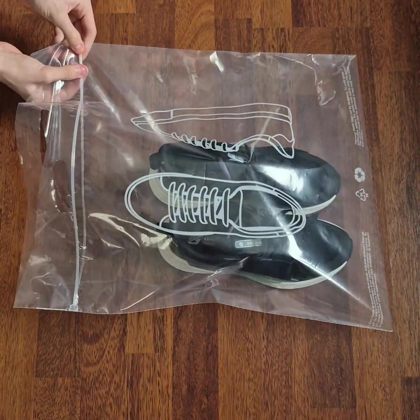 6 Adet Kilitli 45x52 cm Ayakkabı Düzenleyici Poşet Ayakkabı Organizer Poşeti