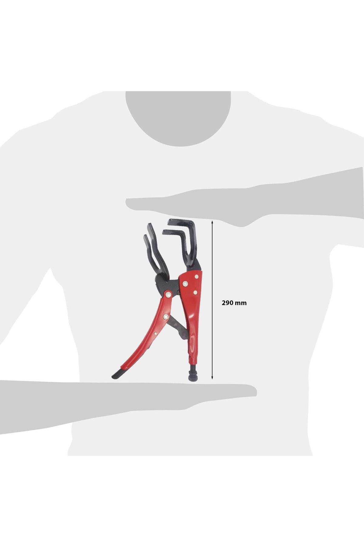 280 Mm X-grip U Ağız Kaynakçı Ayarlı Pensesi E53-280-2