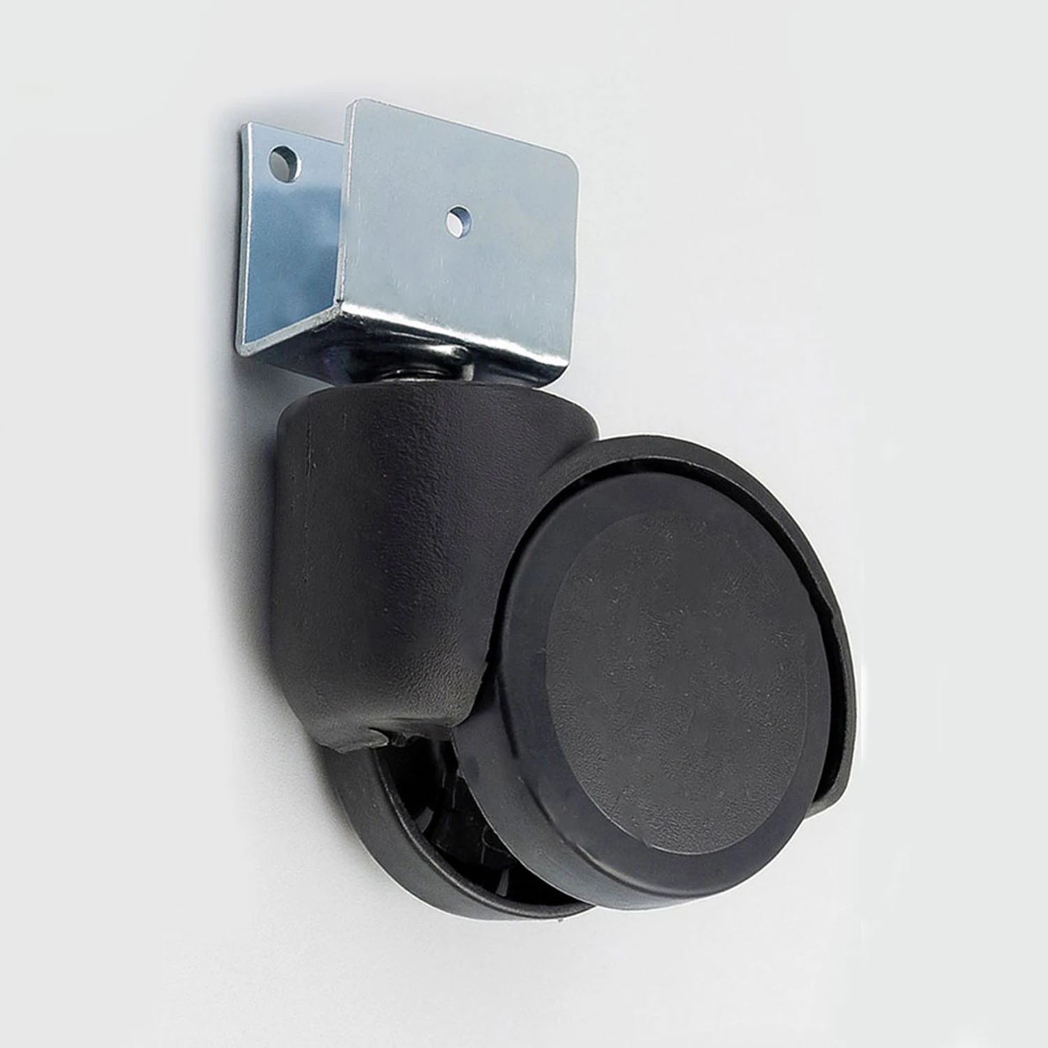 Koltuk Tekeri Kısa U Tablalı Dönerli Siyah Metal Gövde Dayanıklı Yapı 360 Derece Döner Mekanizma