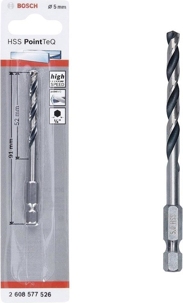 BOSCH Pointteq Altıgen Şaftlı Hss Matkap Ucu 5 mm