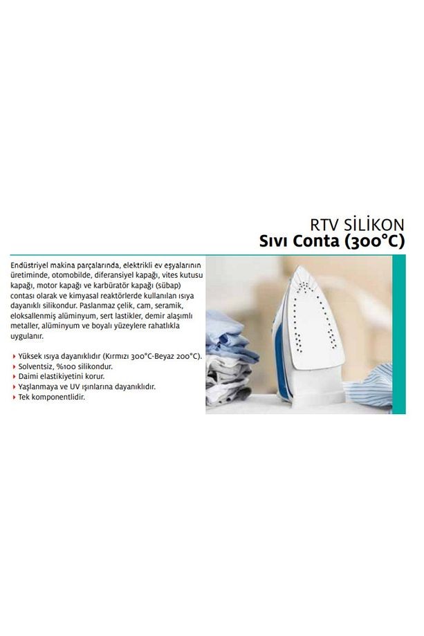 Sista Rtv Silikon Sıvı Conta 200°c Beyaz 50 gr 20'li Koli