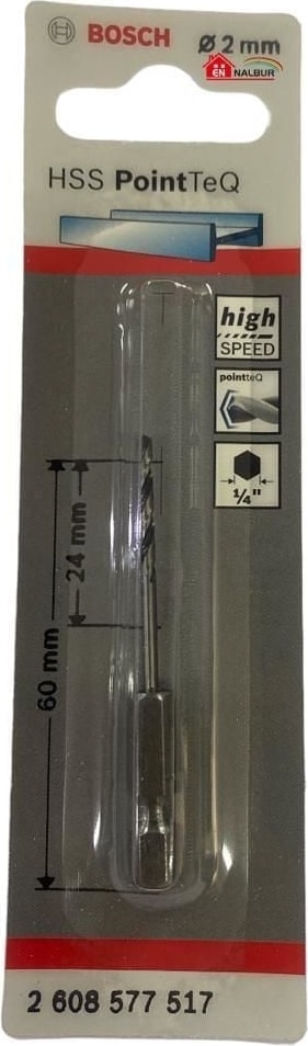 BOSCH Pointteq Altıgen Şaftlı Hss Matkap Ucu 2 mm