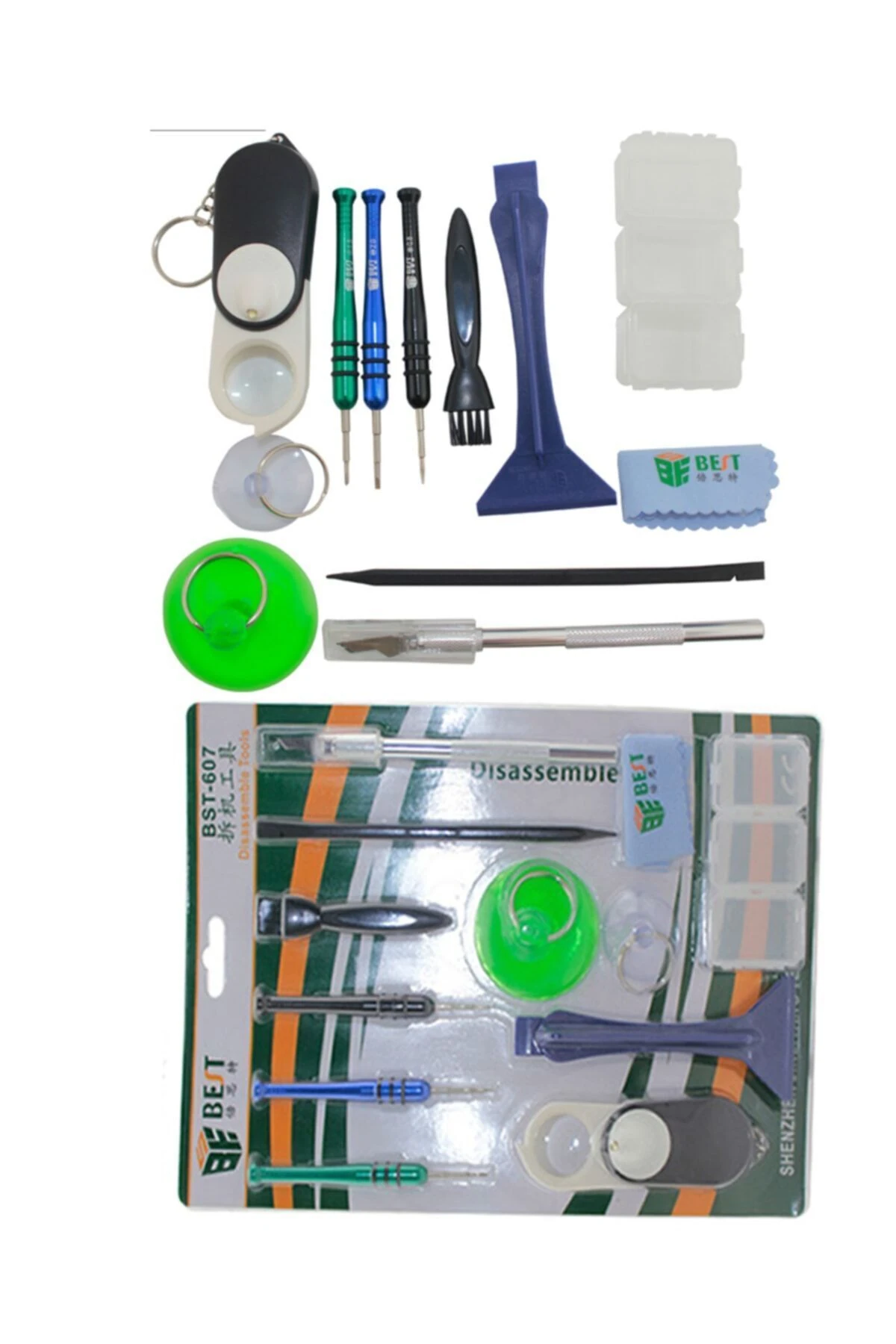 Bst-607 Cep Telefonu Çerçeve Cam Lens Onarım Çok Amaçlı 12 Parça Tamir Seti-rz