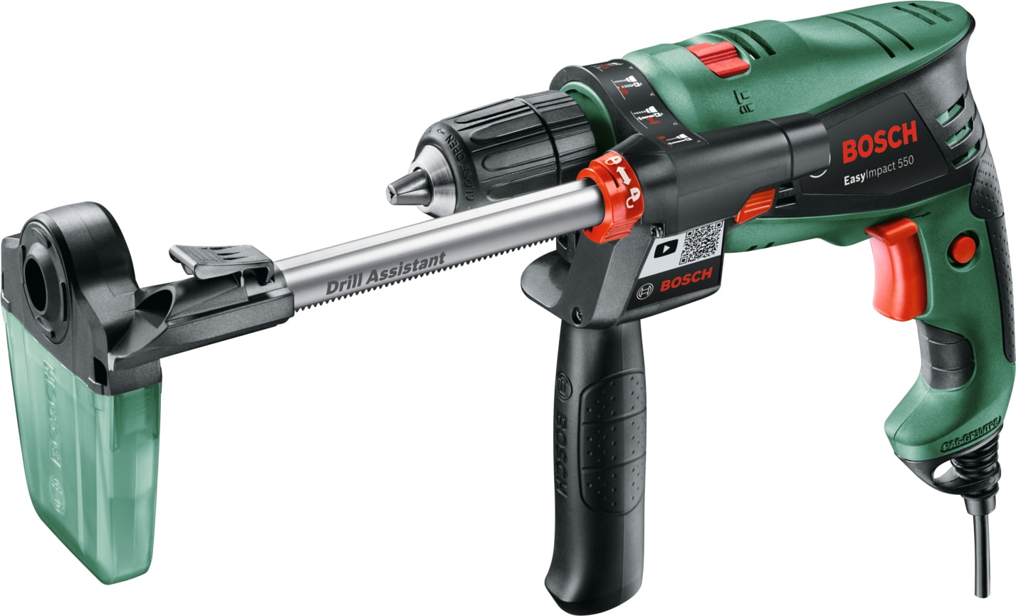 BOSCH EasyImpact 550 + Drill Assistant Darbeli Matkap