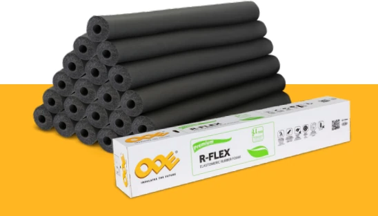 Ø 114/25 mm  R-Flex Prm Izolasyon Kauçuk Boru (2 Mt/ad)