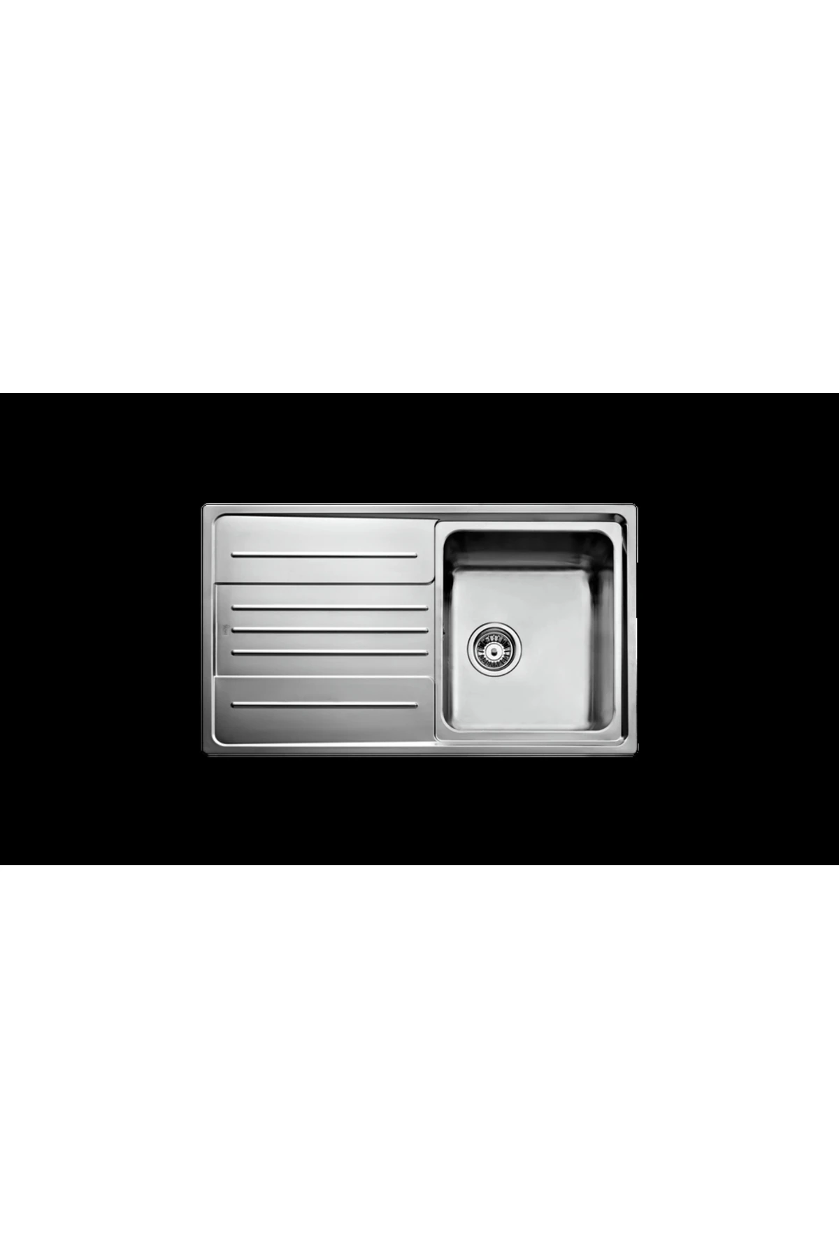 Stage 45b Sol Damlalıklı Paslanmaz Çelik Evye