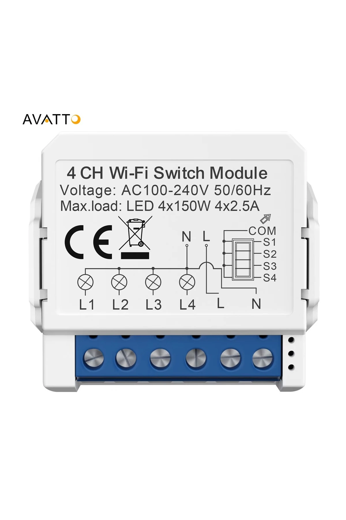 Tuya 4CH 4 Kanal WiFi Akıllı Anahtar