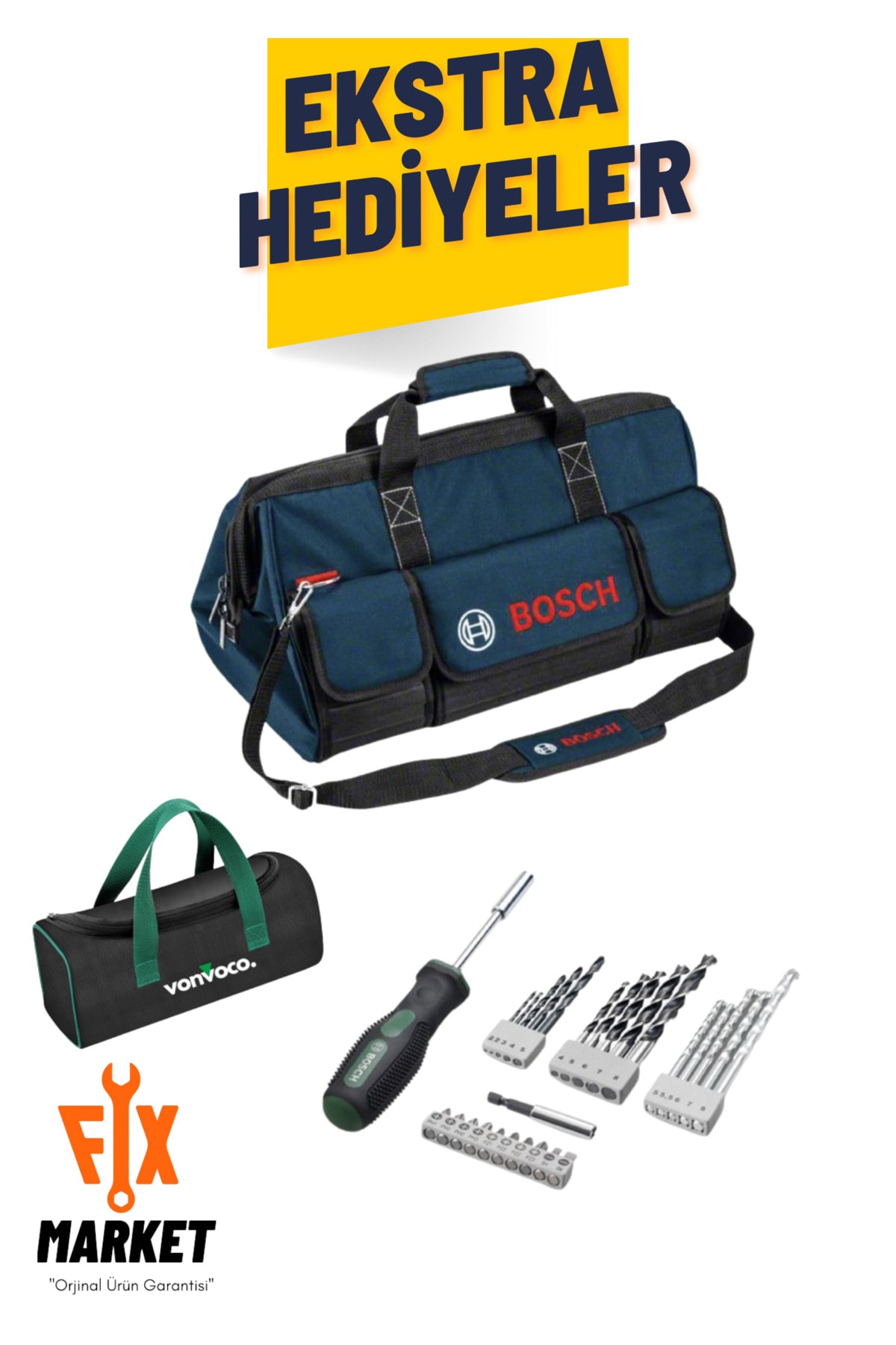 BOSCH Promix Set Gdr 180 li Ve Gsr 180 li Şarjlı Matkap  Darbeli Vidalama Somun Sıkma + Çift Akülü