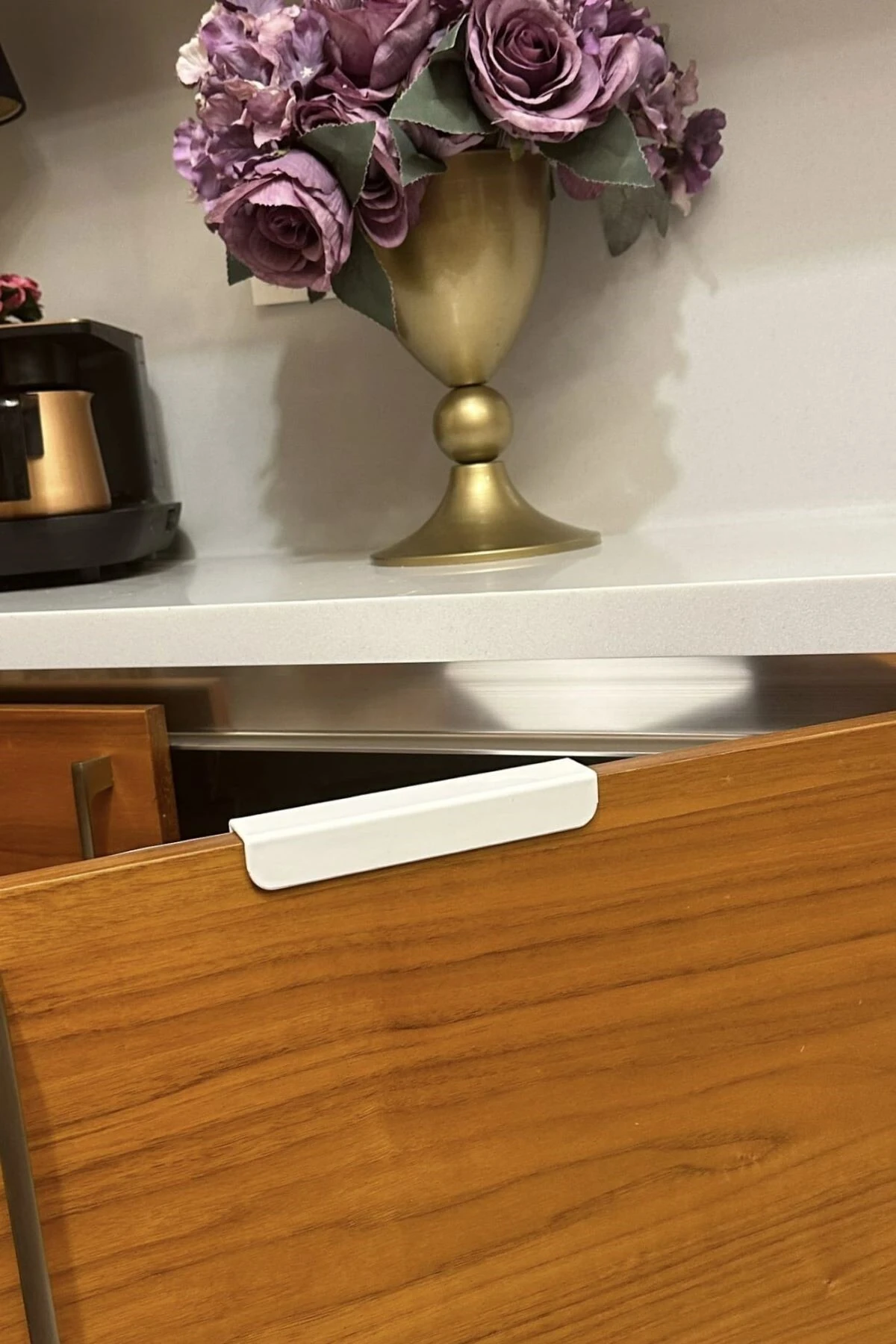 Askılı Çöp Kovası- Beyaz- Çift Yönlü Kapaklı - 8 Litre