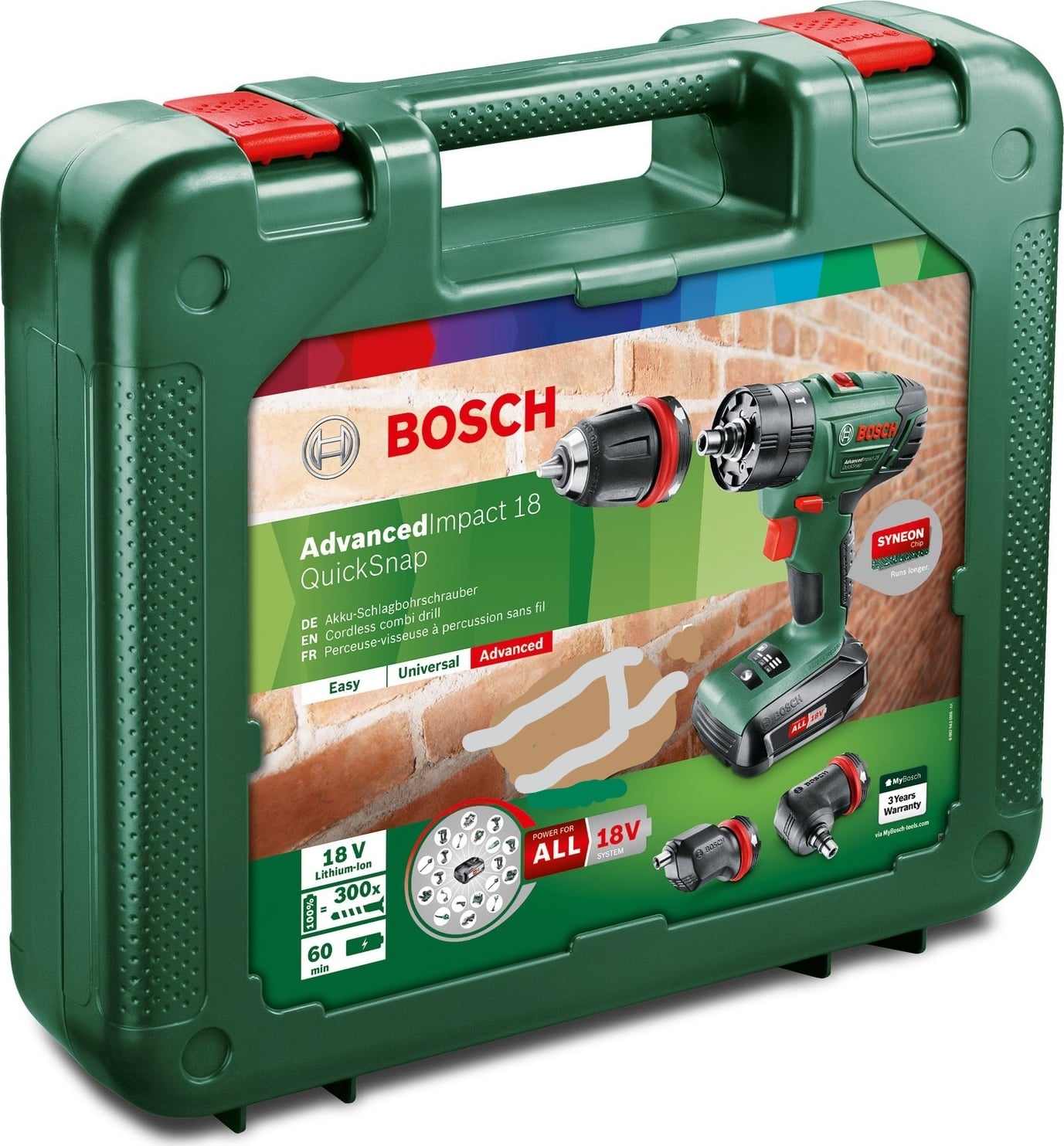 BOSCH Advancedimpact 18 Qick Snap Akülü Matkap Vidalama