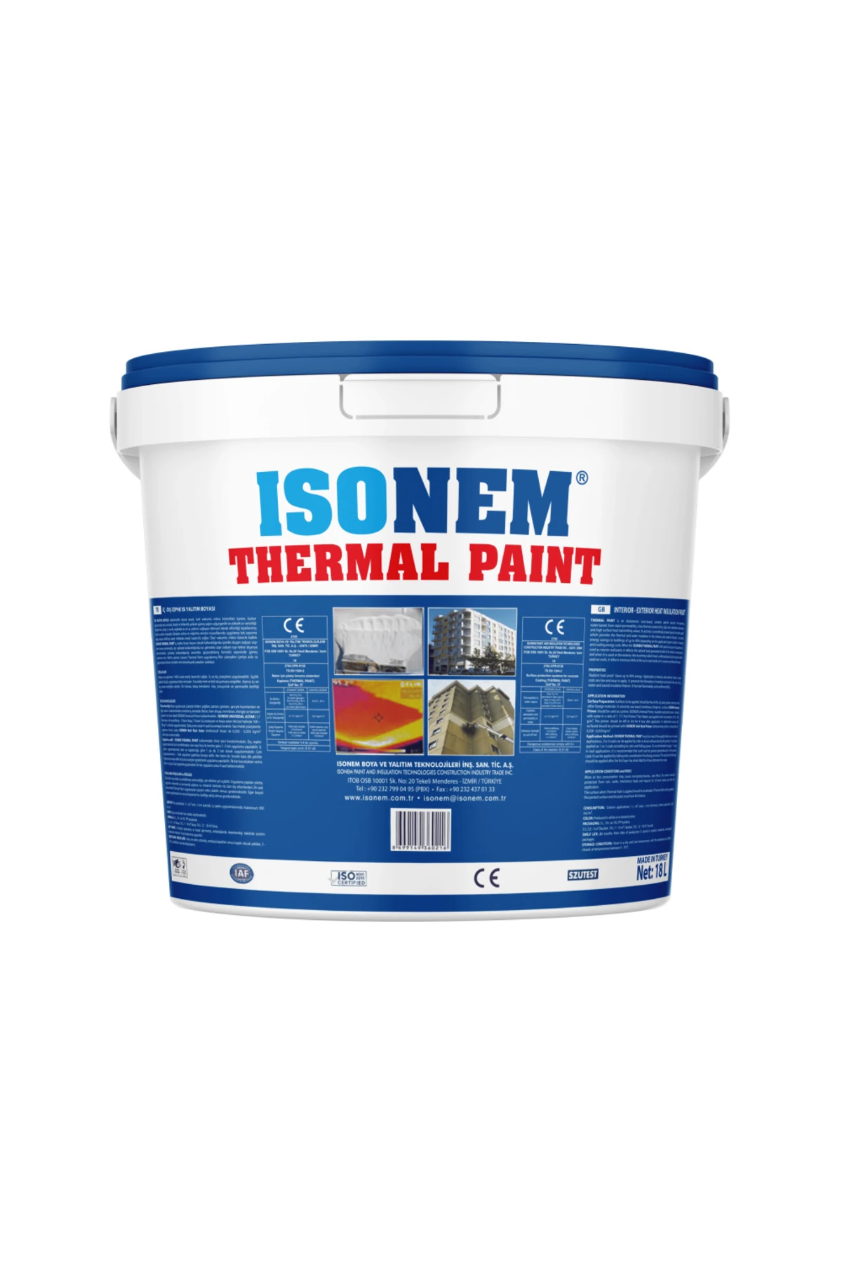 Thermal Paint 18 Lt | Isı Yalıtım Boyası İç Dış Çatı