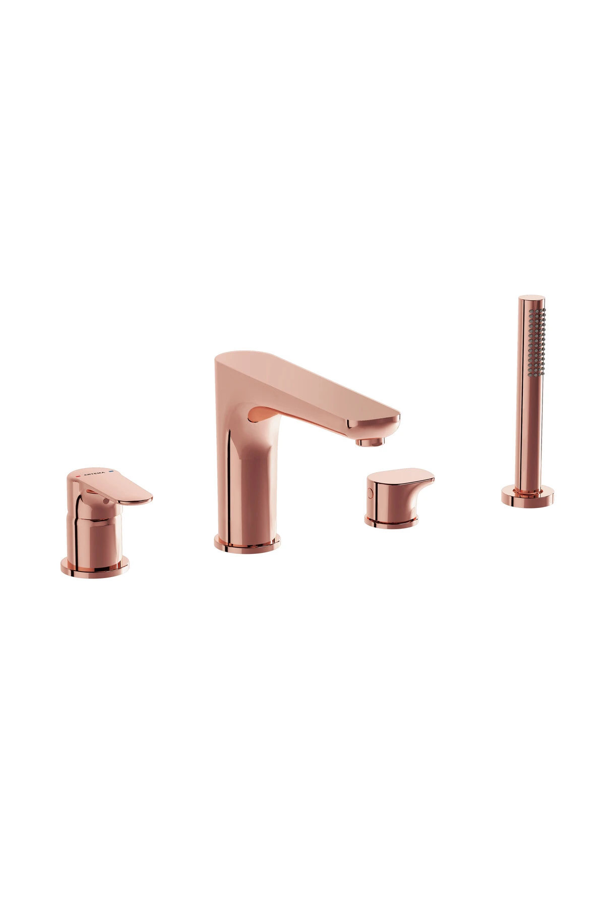 Root Round A4274326 Küvet Bataryası, 4 Delikli, Bakır