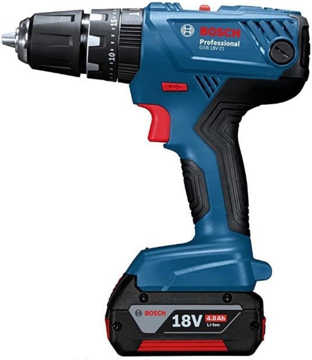 Professional 18V Li-Ion Akülü Darbeli Delme Vidalama, 55Nm Tork, 13mm Mandren, LED Işıklı, Solo Gövde, Profesyonel Kullanım
