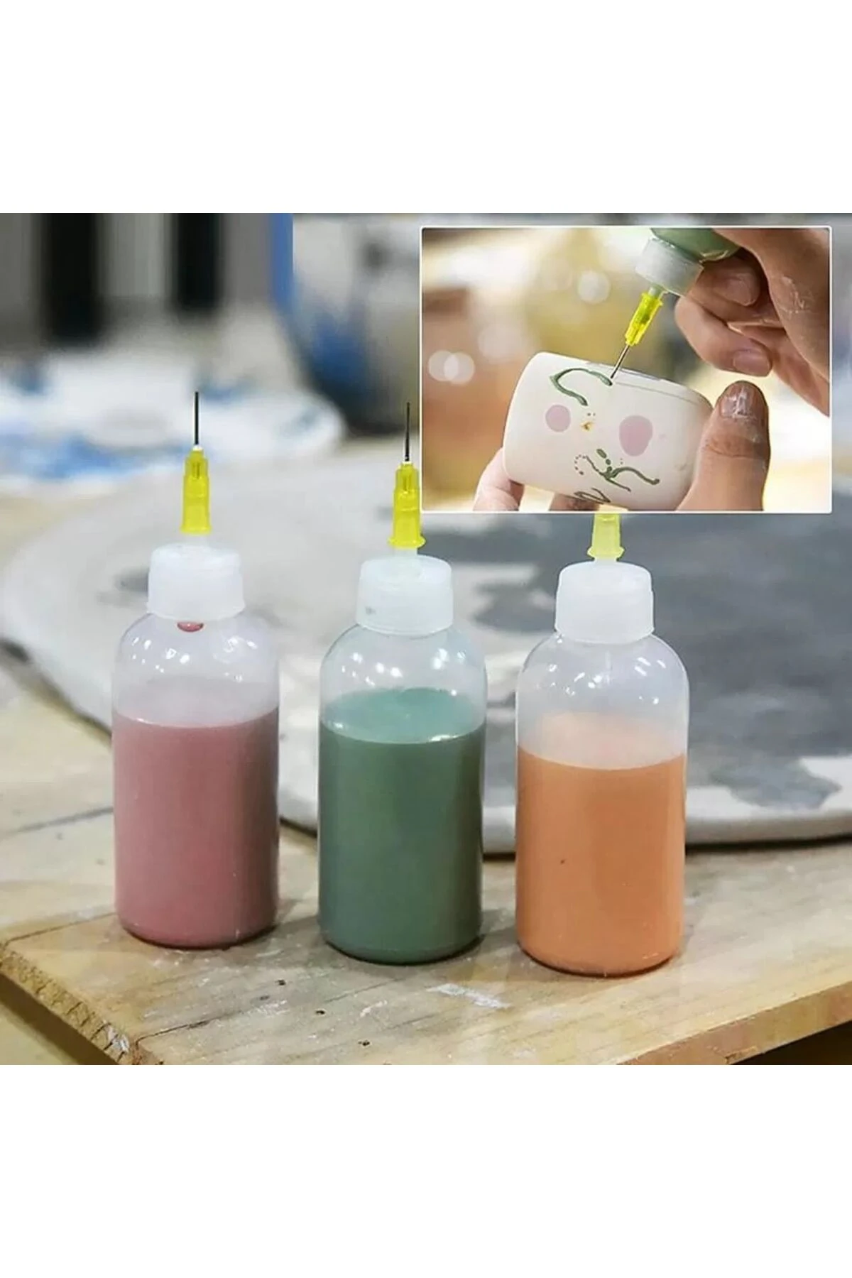 50cc İğne Uçlu Epoksi İpa Sıvı Saklama Şişesi Yağdanlık R7