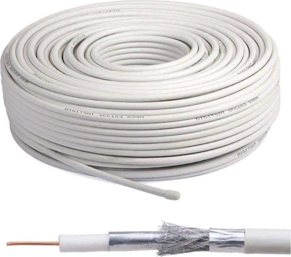 80 mt Rg6 / U6 Koaksiyel Anten Kablosu