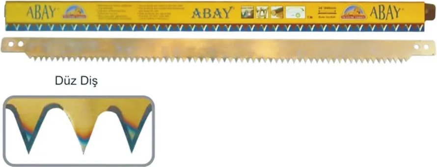 Abay Geniş Kolastar Testere Ağzı - Düz Diş 60 cm