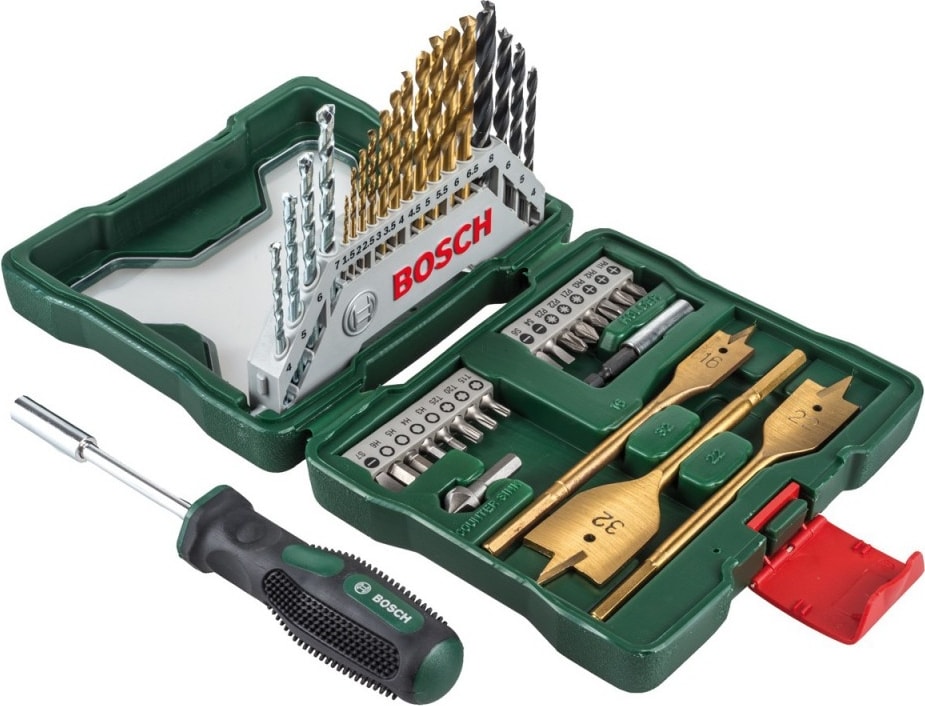 BOSCH 41 parça Titanyum X-line Aksesuar Seti -Tornavida Hediyeli-