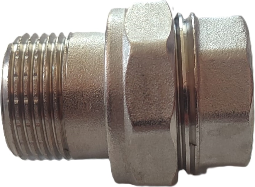 3/4" DN20 Krom Dişli Düz Rakor (Dişi/erkek) - Threaded Union Straight (F/m)