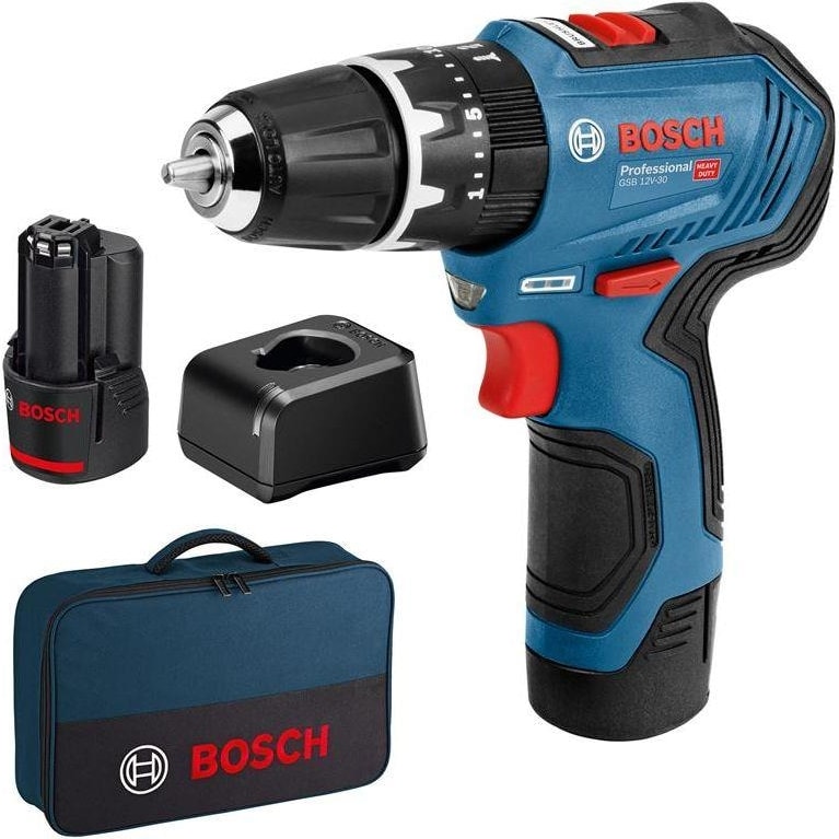 BOSCH Gsb 12V-30 Akülü Vidalama Makinesi (Bez Çantalı) 06019G9104