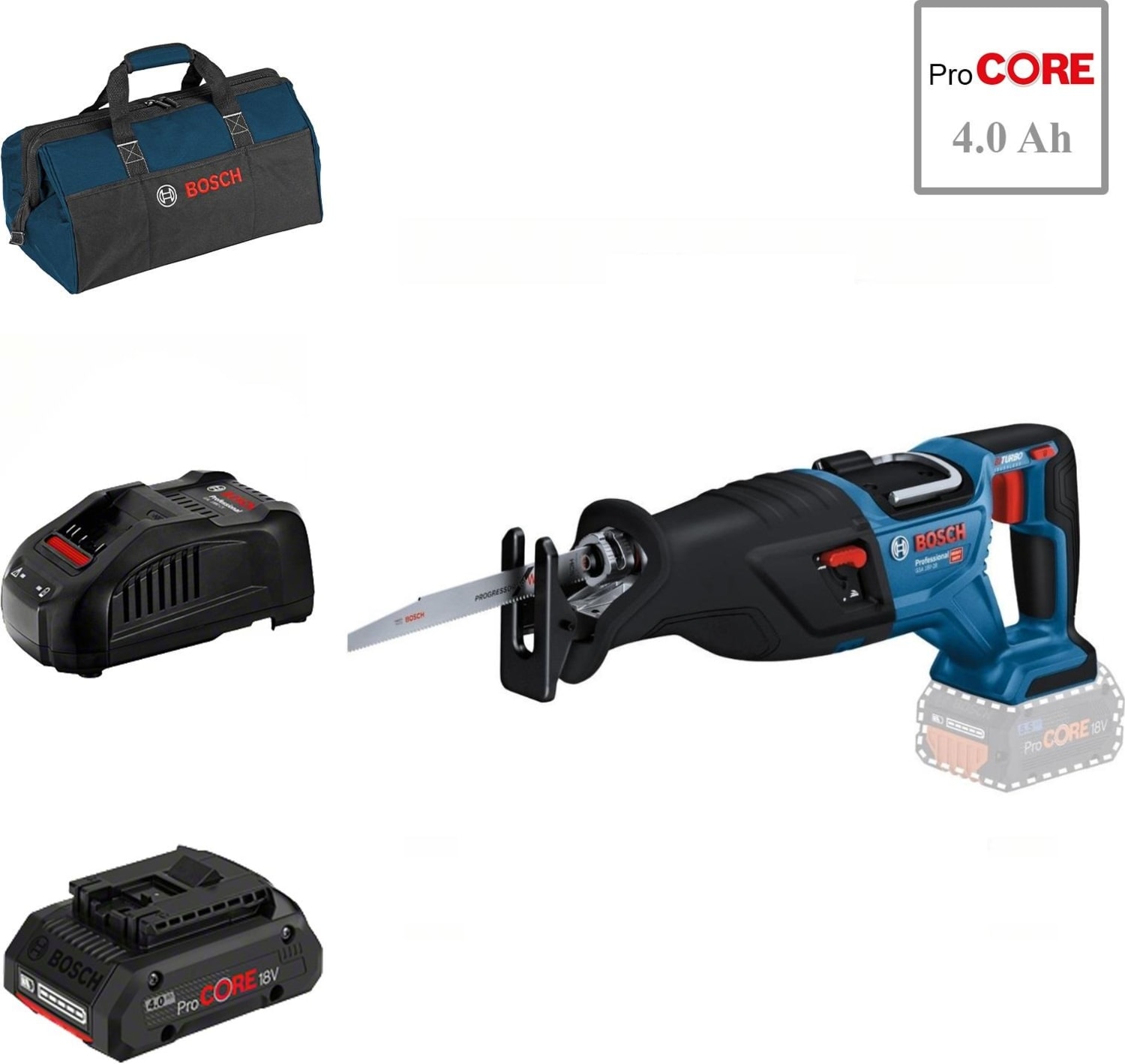 Gsa 185-LI 1x4 Ah Procore Akülü Panter Testere Bez Çantalı