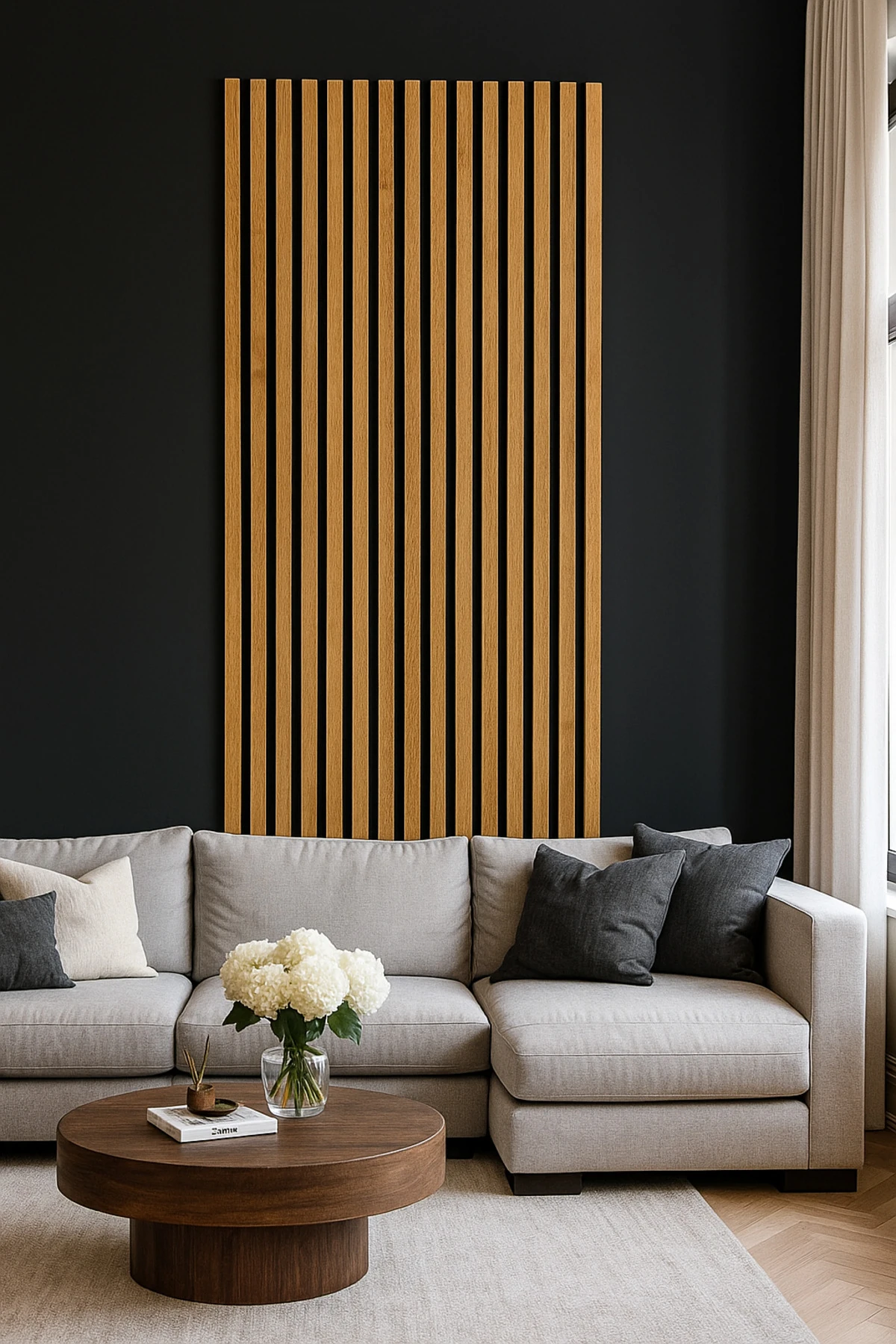 Savana Meşe Kendinden Yapışkanlı Duvar Çıta – 12 Adet 120 cm Uzunluk 18 mm Kalınlık Dekoratif Panel