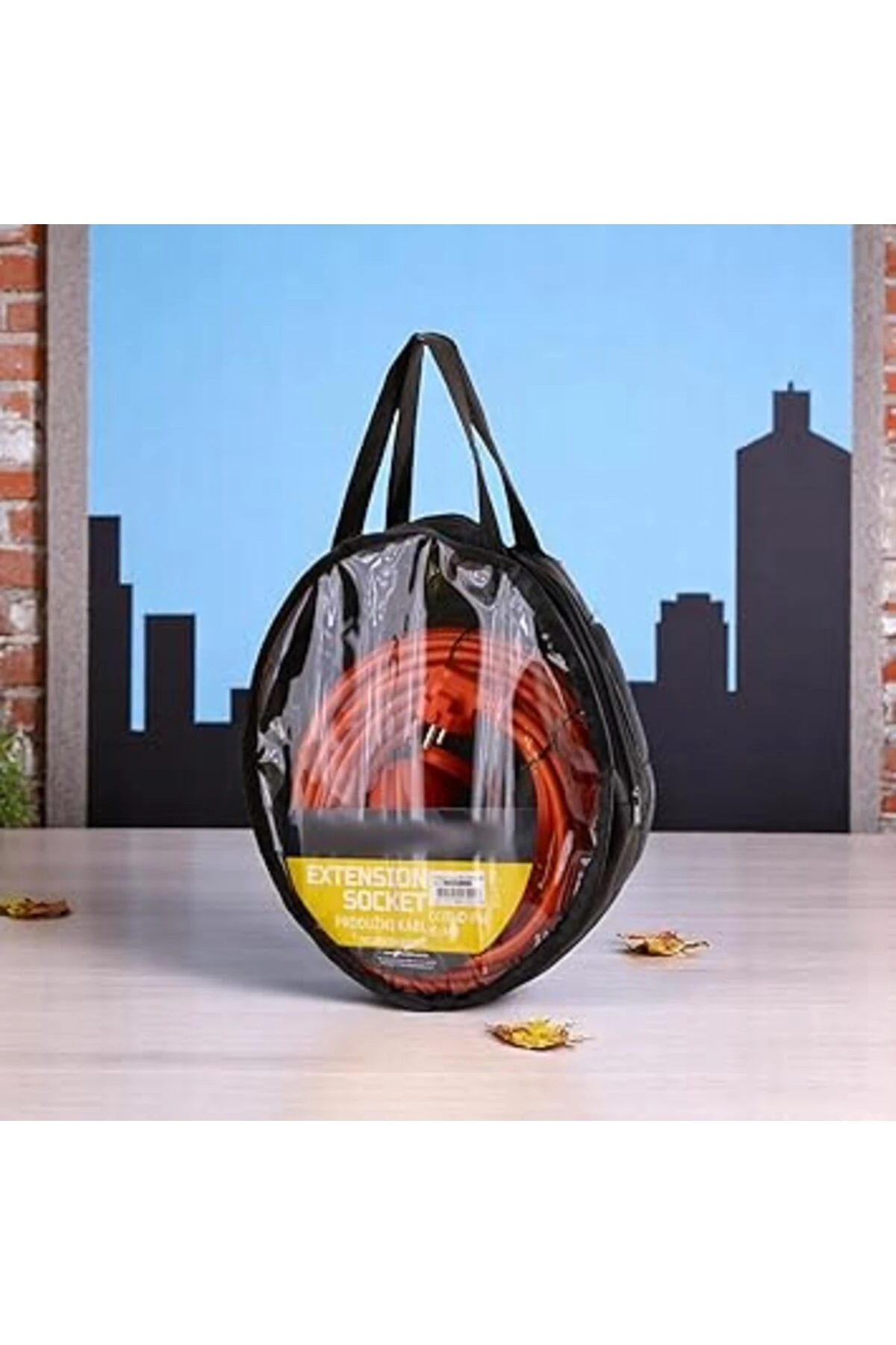 Kablosu 30 METRE 3x2.5 mm Ev Tipi Topraklı CCA Kablolu Tekli Grup Fiş Priz Kapaklı Monofaze