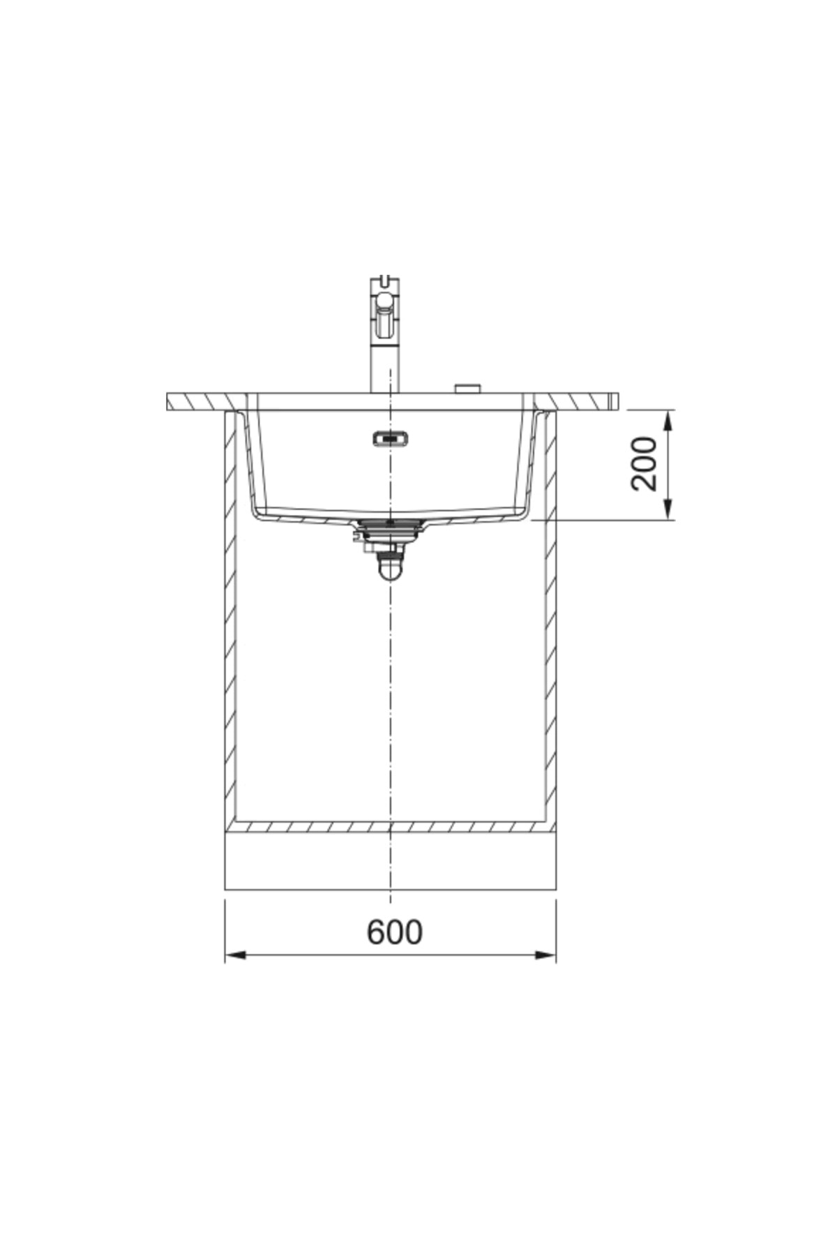 125.0688.492- Maris Mrg 110-52 Oyster Granit Eviye