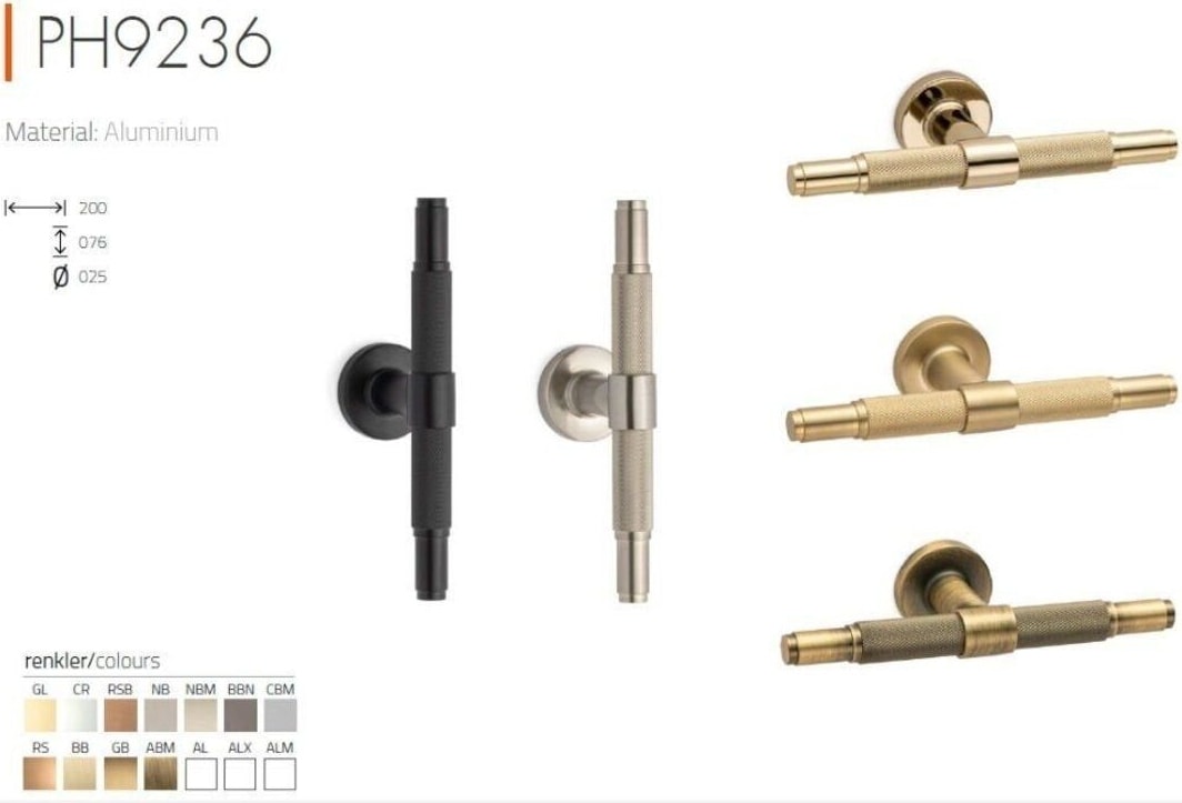 9236 Çekme Kol Saten Renk 20 Cm