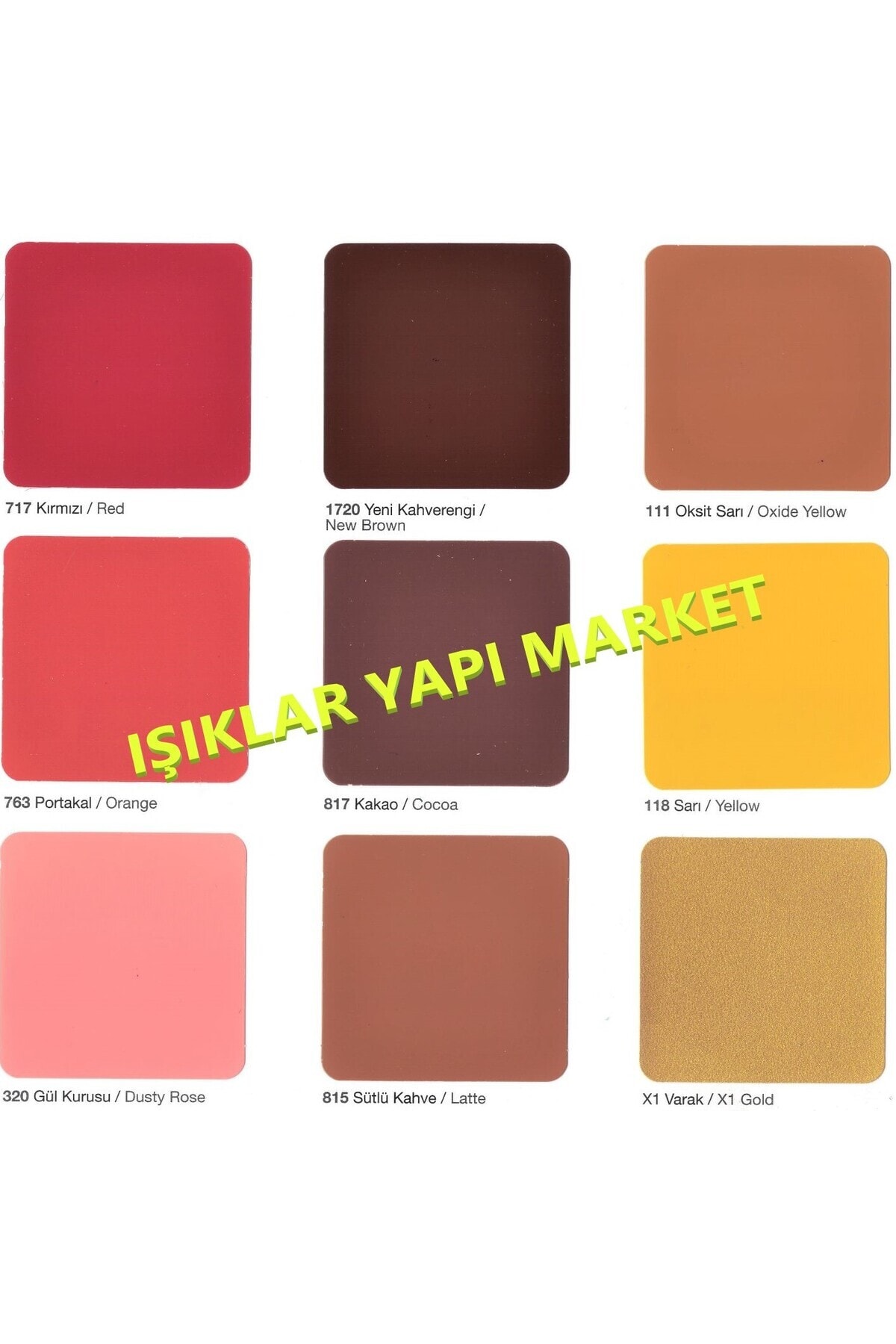 Ahşap&metal Boyası-su Bazlı-x1 Antiaging-kokusuz-parlak -0,70litre(800GR.)-yeni Kahverengi