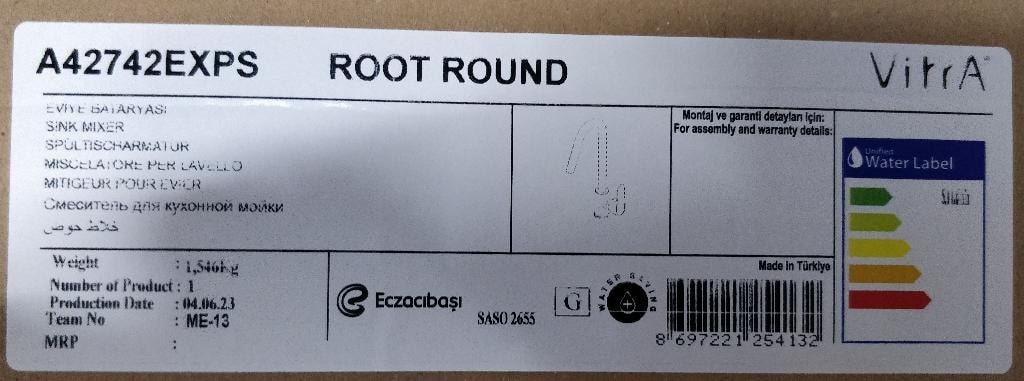 Root Round A42742 Krom Mutfak BATARYASI(A42742EXPS)
