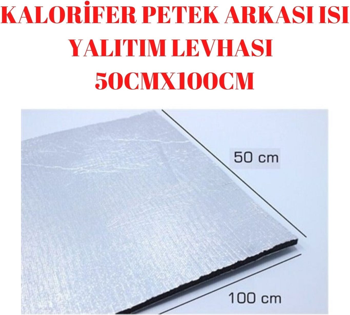 Yalıtım Levhası Radyatör Arkalığı Arkası Levha Ses Isı Yalıtım Malzemesi 5 Adet