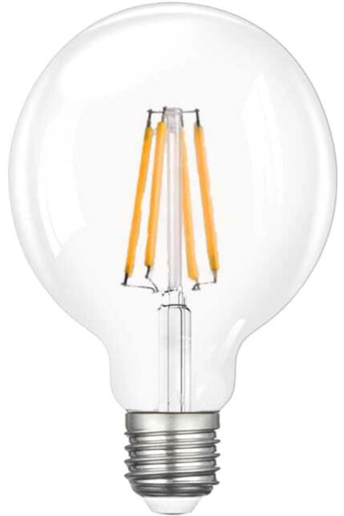 G95 Filament Edison Tip Rustik Şeffaf Cam Ampul 6 W Led Ampul - Gün Işığı Erd-88