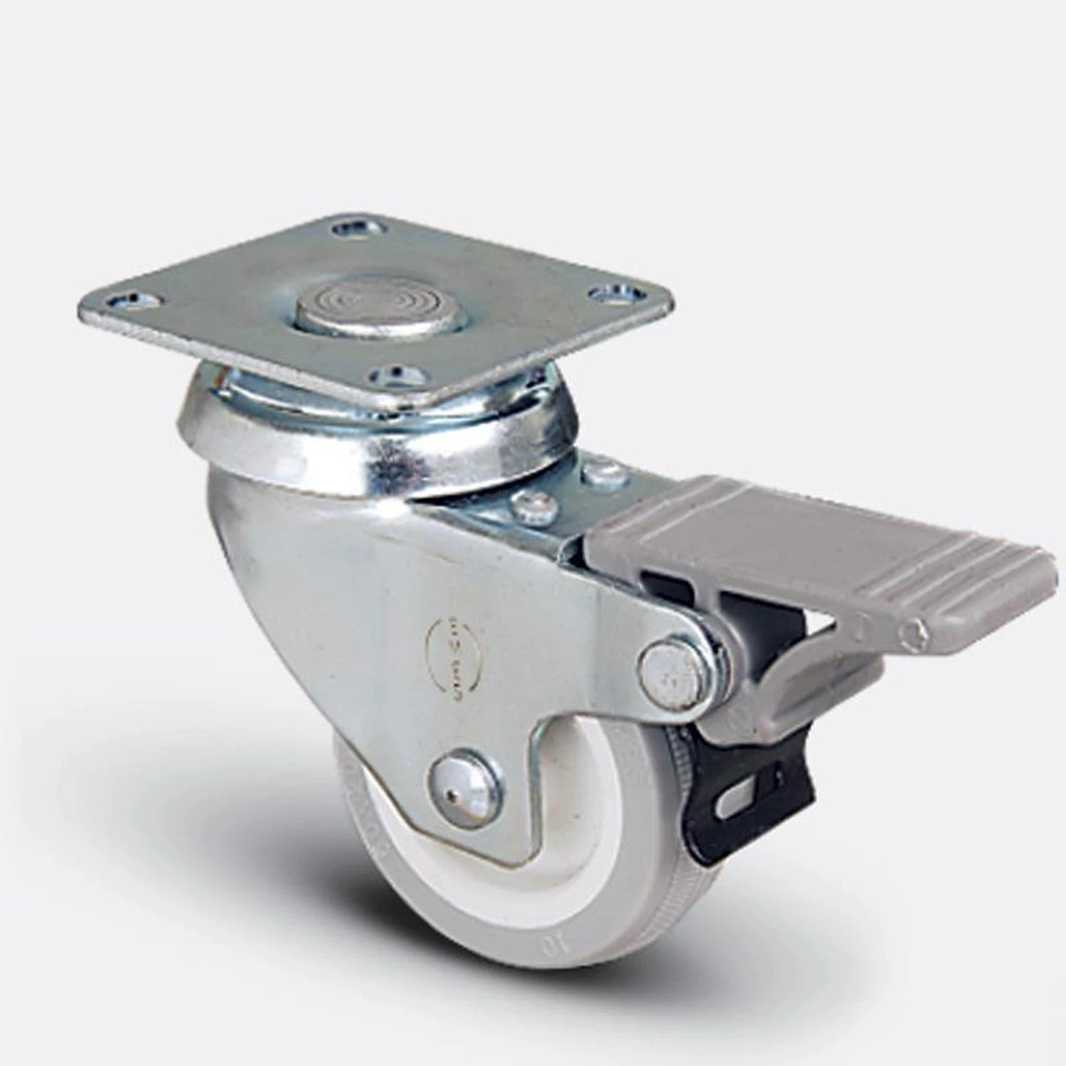 Emes EP01 Zkc 75F Döner Tablalı Frenli Gri Teker 75X25 mm 50 kg