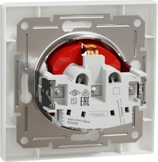 Schneider - Asfora Çocuk Korumalı Kırmızı Gövdeli Beyaz Çerçeveli – EPH2900521