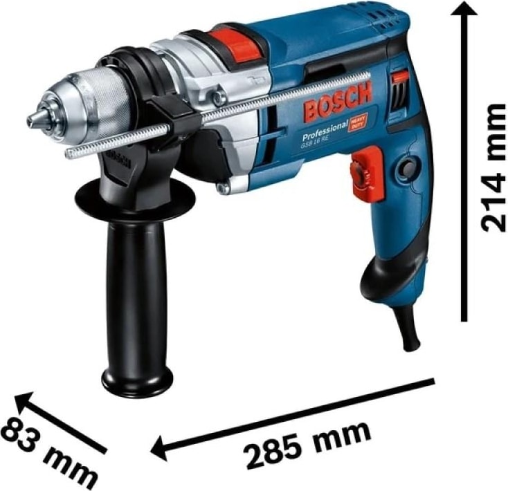 Profesyonel Gsb 16 Re Elektrikli Darbeli Matkap 750W 13MM Supra Mandren 060114E500