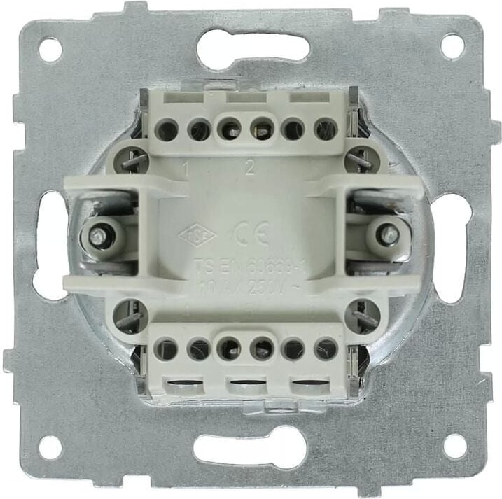 Grano Tekli Elektrik Anahtarı - Dayanıklı Siyah Plastik Çerçeve ile Kolay Montaj