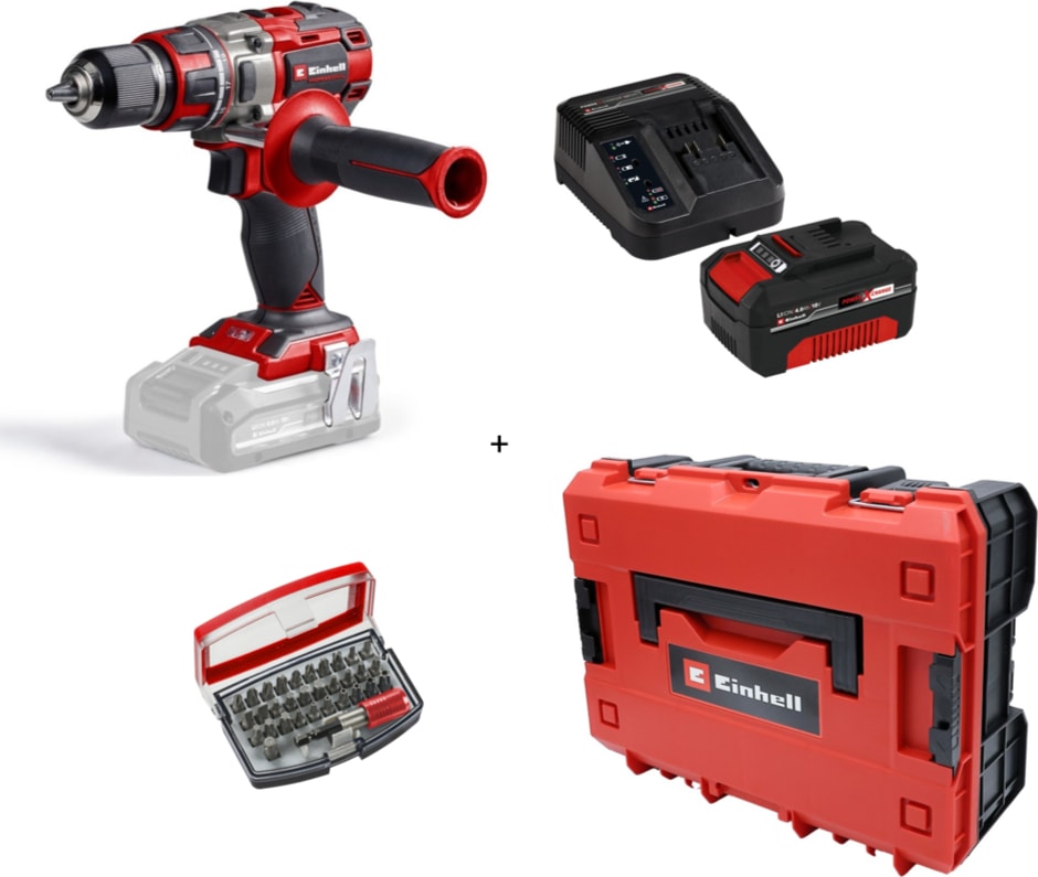 EİNHELL Tp-Cd 18/80 Li Bl Solo Darbesiz Matkap Vidalama + 1 x 4 Ah Starter Kit Akü (Çanta ve Bits Uç Dahil)