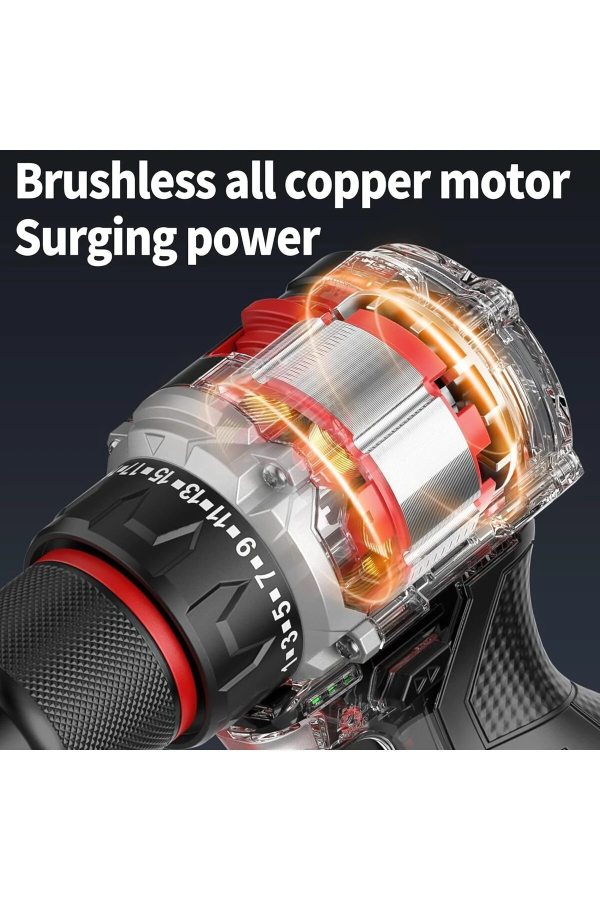 German Kömürsüz Motor Xr-red Darbeli 13 Mm Şarjlı 2 Akülü Vidalam Matkap 10 Pilli 84 Pcs Set