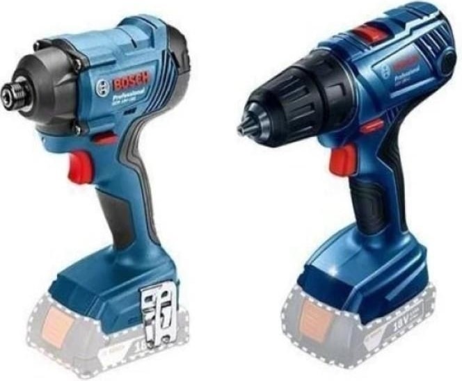 BOSCH Profesyonel GSR180-Lİ Akülü Darbeli Matkap + GDR18V-160 Akülü Somun Sıkma Çift Akü + Şarj Aleti