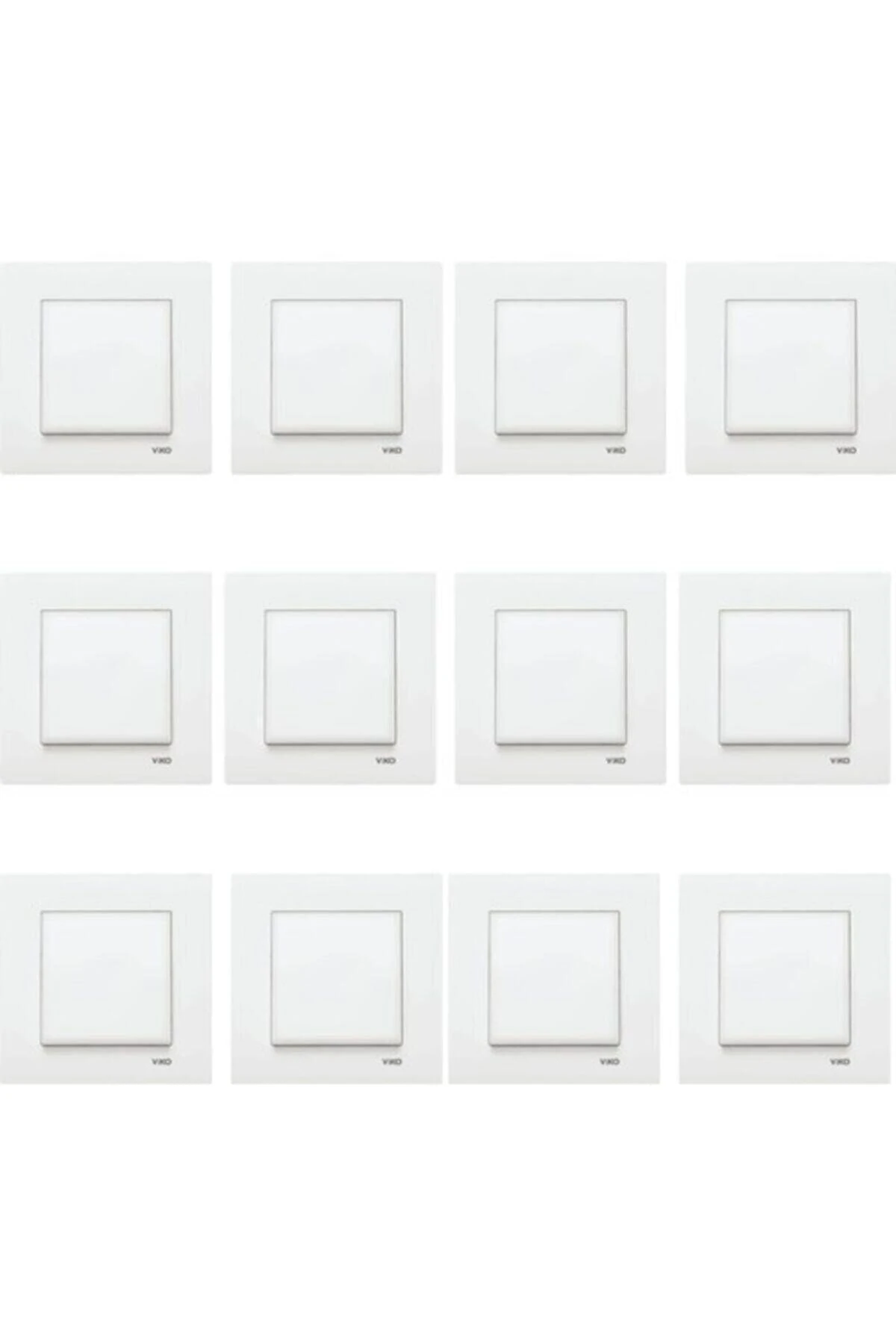 Karre Anahtar Beyaz Renk 12'li Adet Çerçeveli Ürün