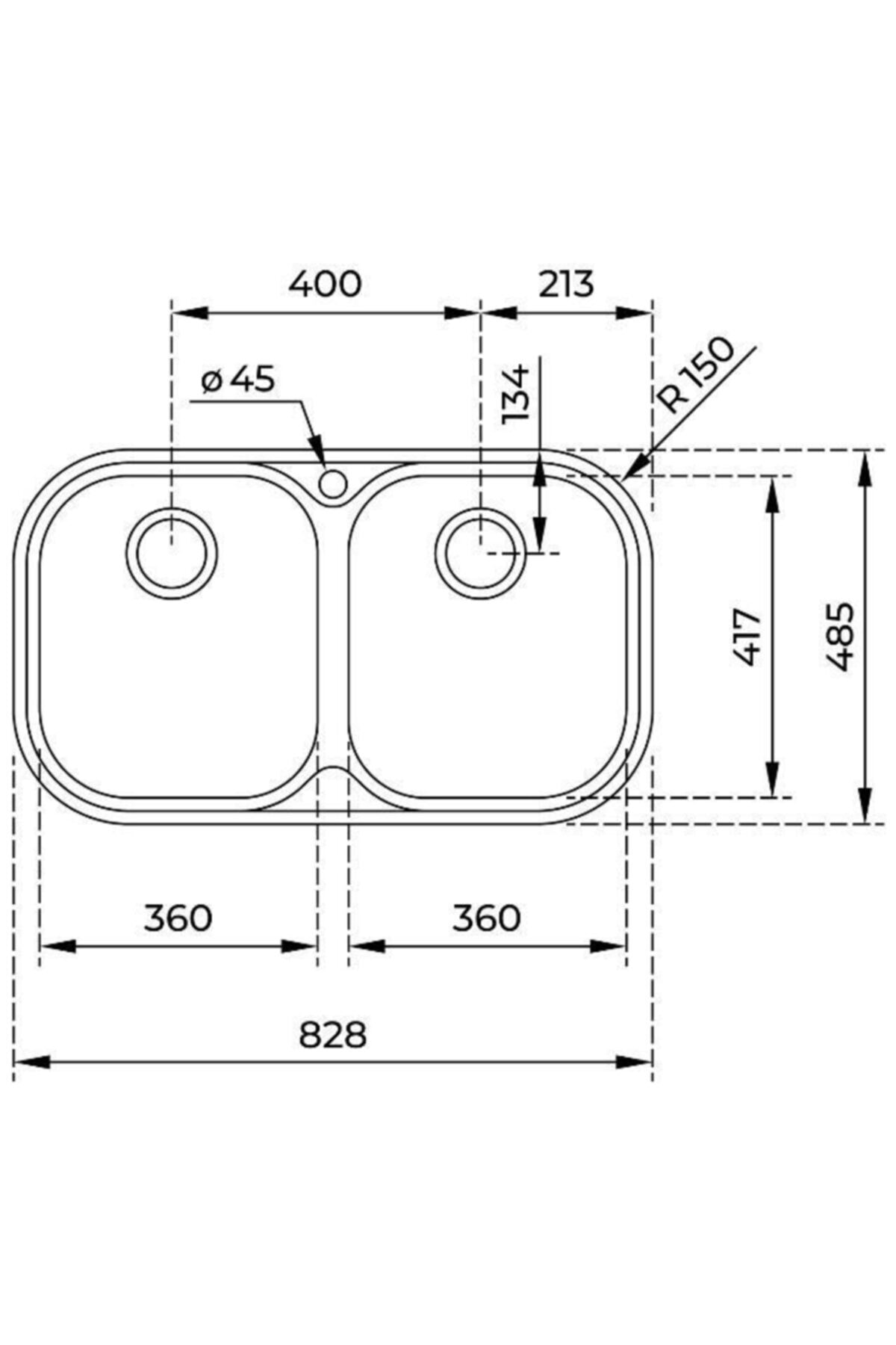Stylo 2b Cn Paslanmaz Çelik Evye