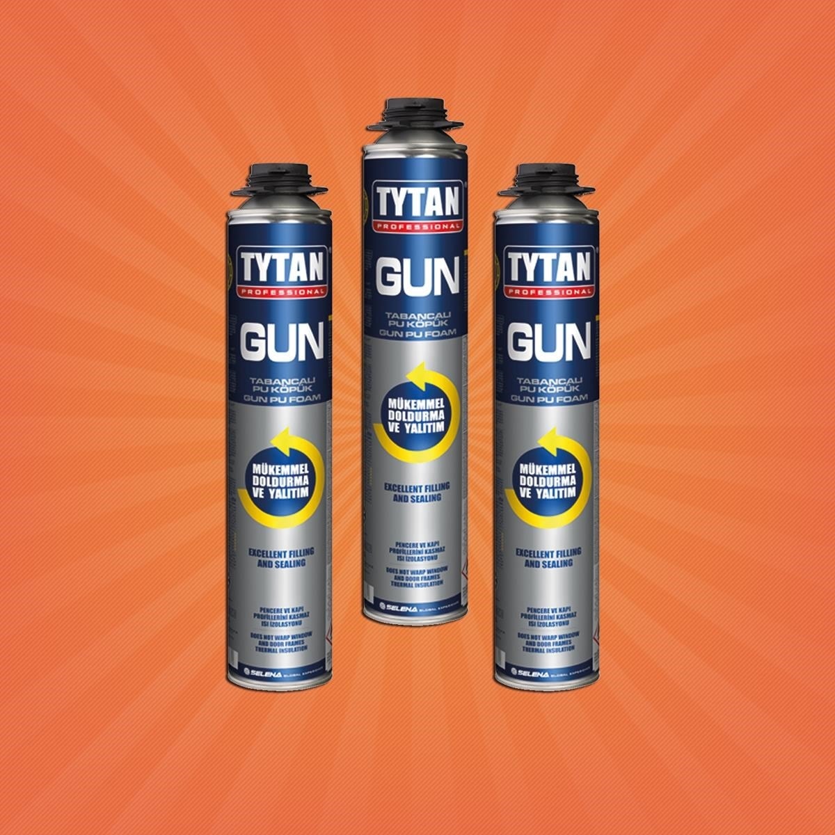 Tytan Montaj Köpüğü Tabancalı Tytan 750 ml - Selena - 3 Adet