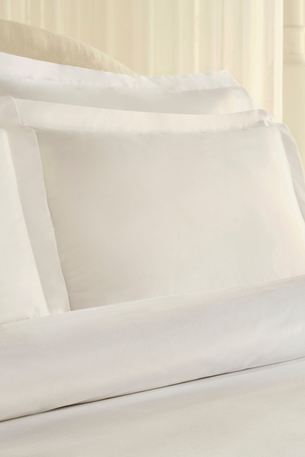 White Collection Ina Çift Kişilik Percale Nevresim Takımı Beyaz