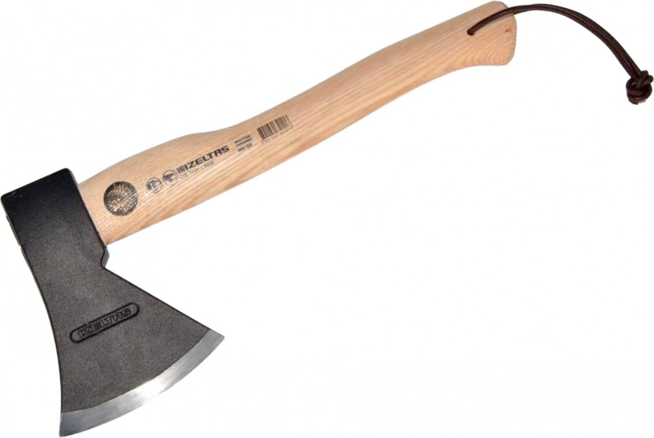 İZELTAŞ Ergonomik Saplı 36 cm Dövme Çelik Nacak Balta – Siyah Toz Boyalı, Yerli Üretim, Profesyonel Kullanım
