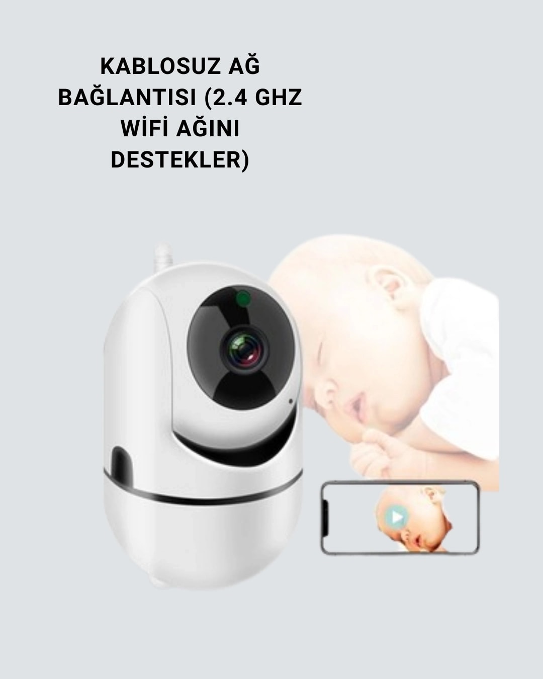 Buğz 1080P Wifi Akıllı Güvenlik Kamerası – Pan & Tilt, Hareket Takip ve Iki Yönlü Ses
